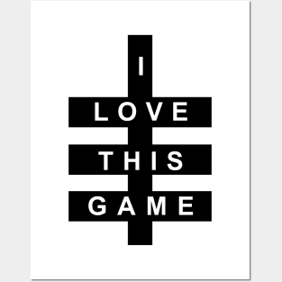 I Love Game (black) Posters and Art